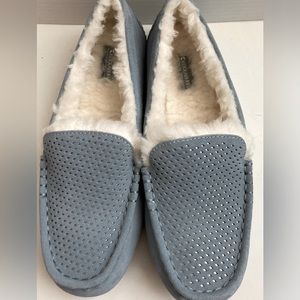 Uggs Koolaruba moccasins house shoes blue leather upper moccasins new shoes 9